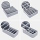 Set of 4 Collapsible Storage Boxes Sock Underwear Ties Drawer Closet Organizer