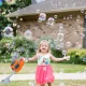 Bakalu Toy Lawn Mower Trimmer Bubble Machine with Solution