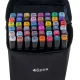 Double-Sided Alcohol Markers in Case 48 pcs + Stand