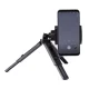 Table Tripod Selfie Stick for Phones Gopro + Phone Holder, Black