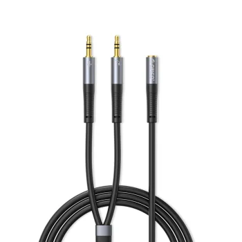 Orico AX1 garso adapteris 3.5 mm ausinių ir mikrofono šakotuvas 0.5 m, juodas