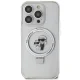 Karl Lagerfeld iPhone 15 Pro Max Case Ring Stand Karl&Choupette MagSafe, White