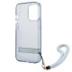 Guess iPhone 13 / 13 Pro vāciņš Translucent Strap, zils