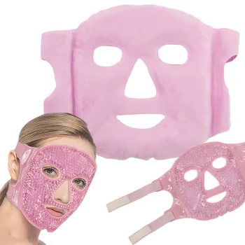 Cooling and Warming Gel Face Mask, Pink