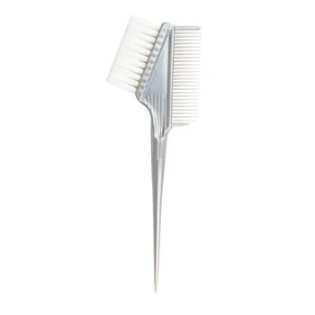 Hair Dye Brush with Comb D-08, Silver