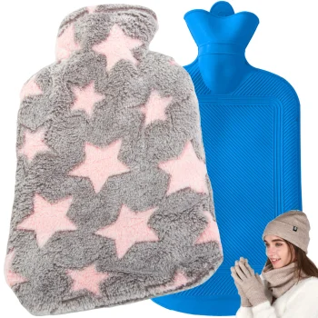 Rubber Hot Water Bottle with Soft Cover