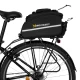 Wozinsky Large Bike Rack Bag 35L with Rain Cover, Black