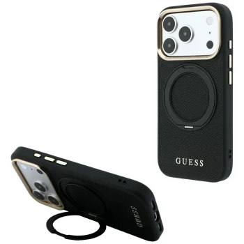Guess Ring Stand 360 MagSafe Case for iPhone 18 Pro Max / 17 Pro Max - Black