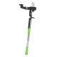 Telescopic Stand-Up Weed Puller LUARO Adjustable Tool, silver, green, black