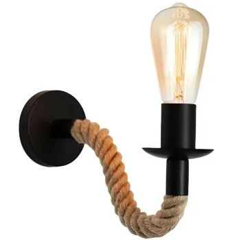 Loft Sznur Wall Lamp with Jute Rope, E27