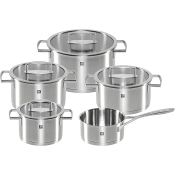 Zwilling Vitality nerūdijančiojo plieno puodų rinkinys, 5 dalių, sidabrinis