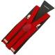 Adjustable Y-Back Suspenders for Men and Women M-XL, Red