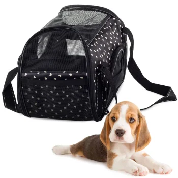 Pet Carrier Bag, 41x23x27 cm, Black