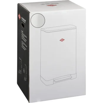 Wesco Big Double Boy Pedal Recycling Bin 2 x 18 L, Matt White