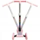 Foldable 3-Wheel Kids Scooter with LED Light-Up Wheels, Pink