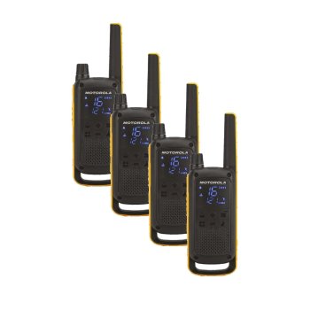 Motorola Talkabout T82 Extreme Walkie Talkies 4-Pack, Yellow