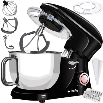 Ruhhy 1500W Planetary Food Processor 6.2L Black
