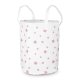 Nukido Large Cotton Toy Storage Basket, White with Stars