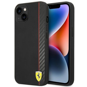 Apple iPhone 14+ Plus Ferrari Carbon Hard Case Cover, Black (Fehcp14maxbk)