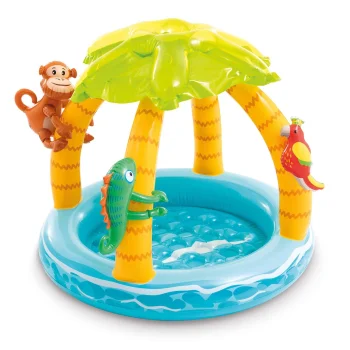 Intex 58417 Inflatable Baby Pool with Canopy, 102x86 cm