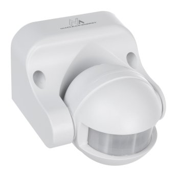 Maclean PIR Motion Sensor, IP44, 12m, White