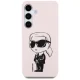 Karl Lagerfeld Silicone Graffiti Ikonik MagSafe Case for Samsung Galaxy S25, Pink