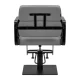 Gabbiano Porto Salon Chair, Gray with Black Base