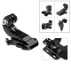 Adjustable sports camera chest harness - black
