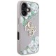 Guess Grained Roses Big 4G Logo Case for iPhone 16 - Purple