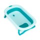 Складная детская ванночка ECOTOYS с пробкой для слива, голубая
