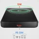 SBS Mag Power Qi2 5000 mAh Wireless Power Bank, MagSafe Compatible, Black