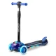 Ricokids Piko 3-Wheel Scooter - Black & Blue | Kids\' Safe Ride Fun