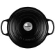 Le Creuset Signature Round Cast Iron Casserole 26 cm 5.3 L Black