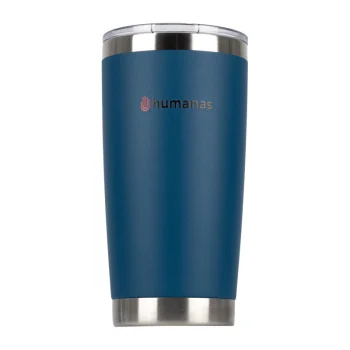 Termopuodelis Humanas Fluo 600 ml, mėlynas
