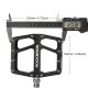 Rockbros K399-BK Wide Platform Bicycle Pedals, Black