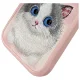 Nimmy Big Eyed Pet 2.0 Cat Case for iPhone 16 Pro, Pink