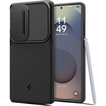 Spigen Optik Armor Case for Samsung Galaxy S25 Ultra, Black
