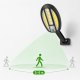 Outdoor Solar LED COB Wall Lamp with Motion Sensor, Black