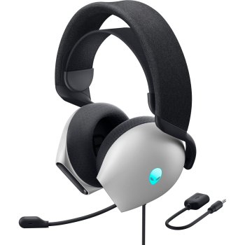 Dell Alienware AW520H Wired Gaming Headset, Lunar Light
