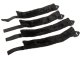 Adjustable Bed Restraint System with Cuffs for Couples, Black