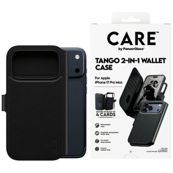 CARE by PanzerGlass Feature Tango 2in1 Wallet Case MagSafe iPhone 17 Pro Max - Black