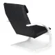 ModernHome Finnish Rocking Chair with Bent Plywood Frame, Black/White