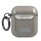 Karl Lagerfeld AirPods 1 / 2 Case Glitter Karl`s Head, Black