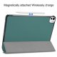 Apple iPad Pro 11\'\' (2024) (A2837 A2925) PU Leather Protective Tri-fold Book Case Cover, Green