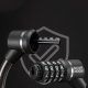 Rockbros 32120007001 Bicycle Code Lock with Steel Cable, Black