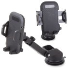 Adjustable Car Phone Holder for Windshield with Suction Cup, Black
