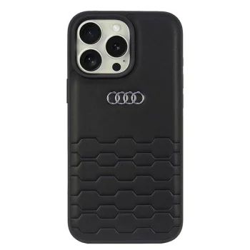 Audi iPhone 16 Pro Max Case Synthetic Leather, Black