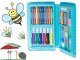 Art set for kids, 42 pieces, drawing and painting supplies