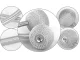 Magnetic Curtain Tiebacks, Grey, 2 pcs