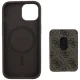 Guess 4G Stripes Case with MagSafe Wallet for iPhone 15, Brown